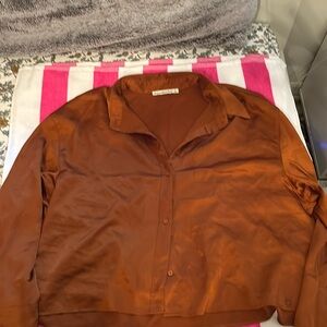 Abercrombie rust colored blouse